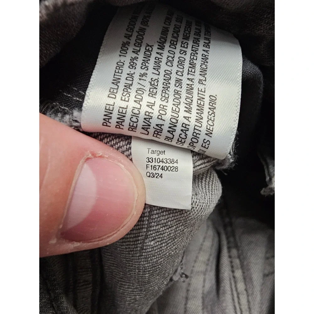 Wild Fable Womens 90s Relaxed Straight Jeans Grey Cotton Blend Casual Size 00/31